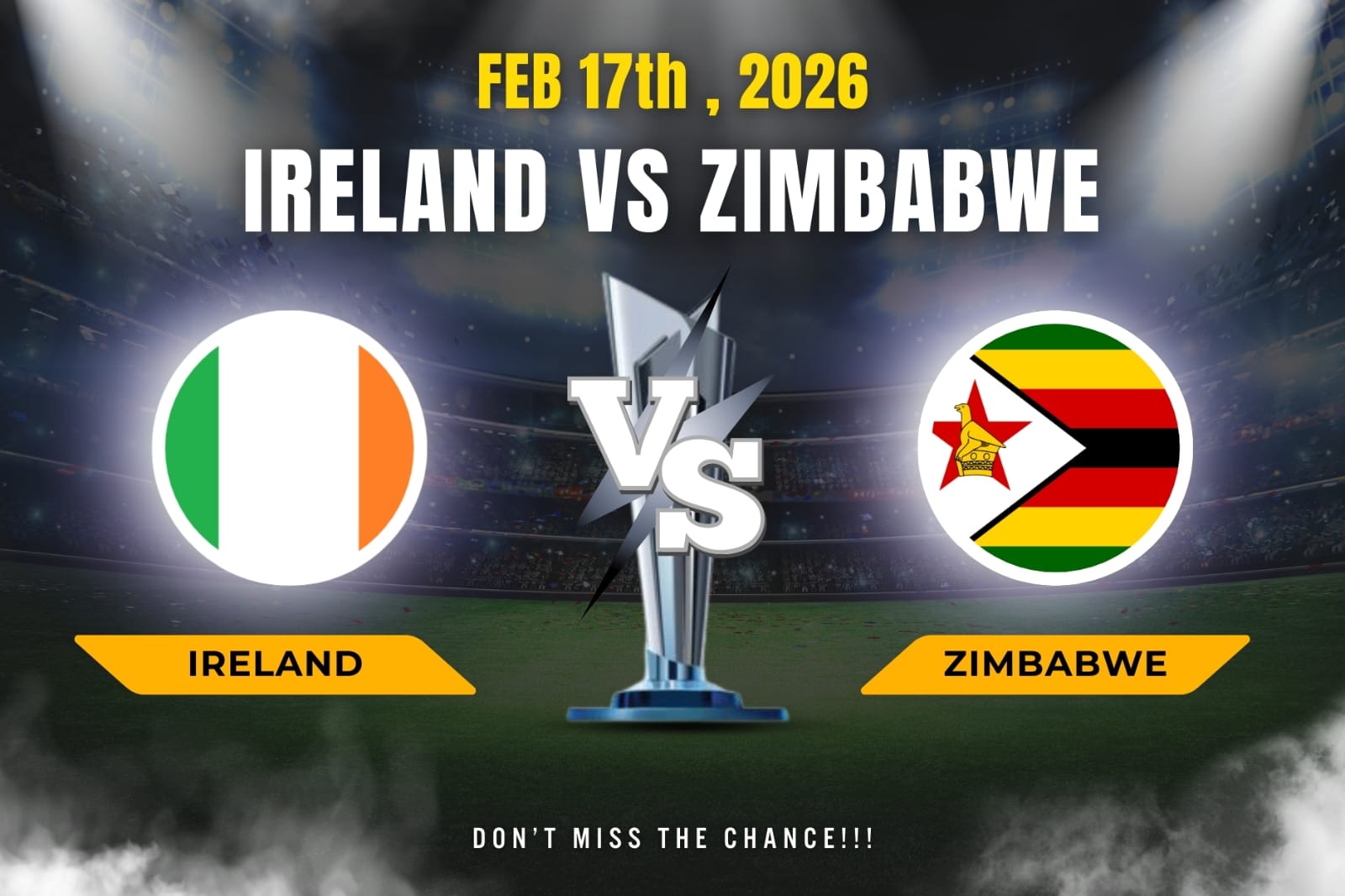 Ireland vs Zimbabwe