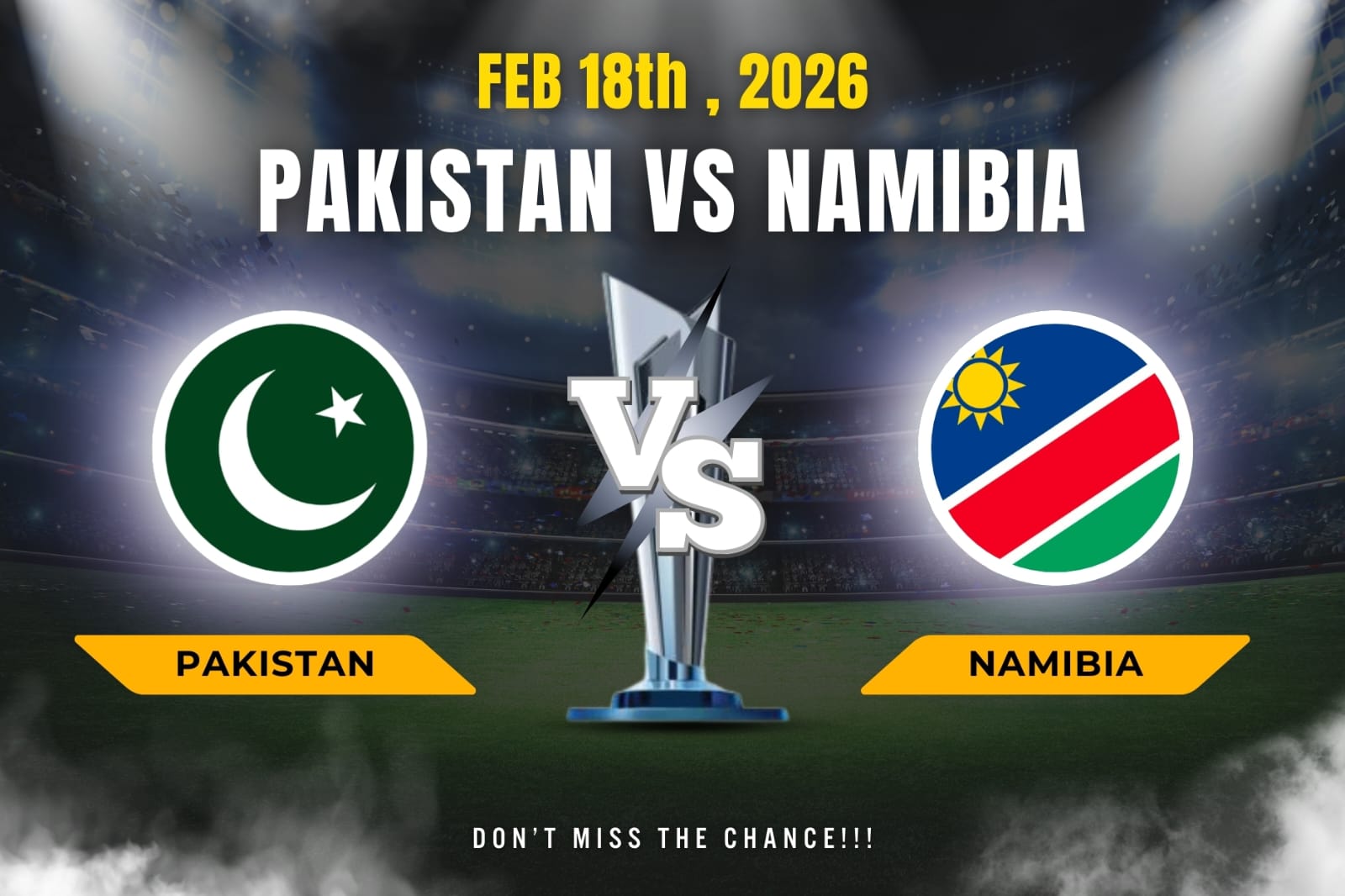 Pakistan vs Namibia