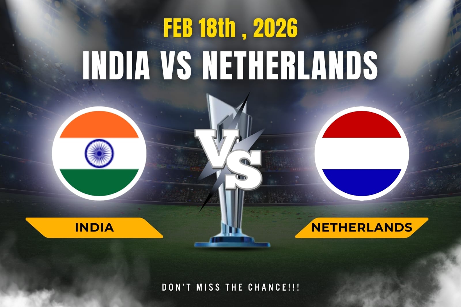 India vs Netherlands